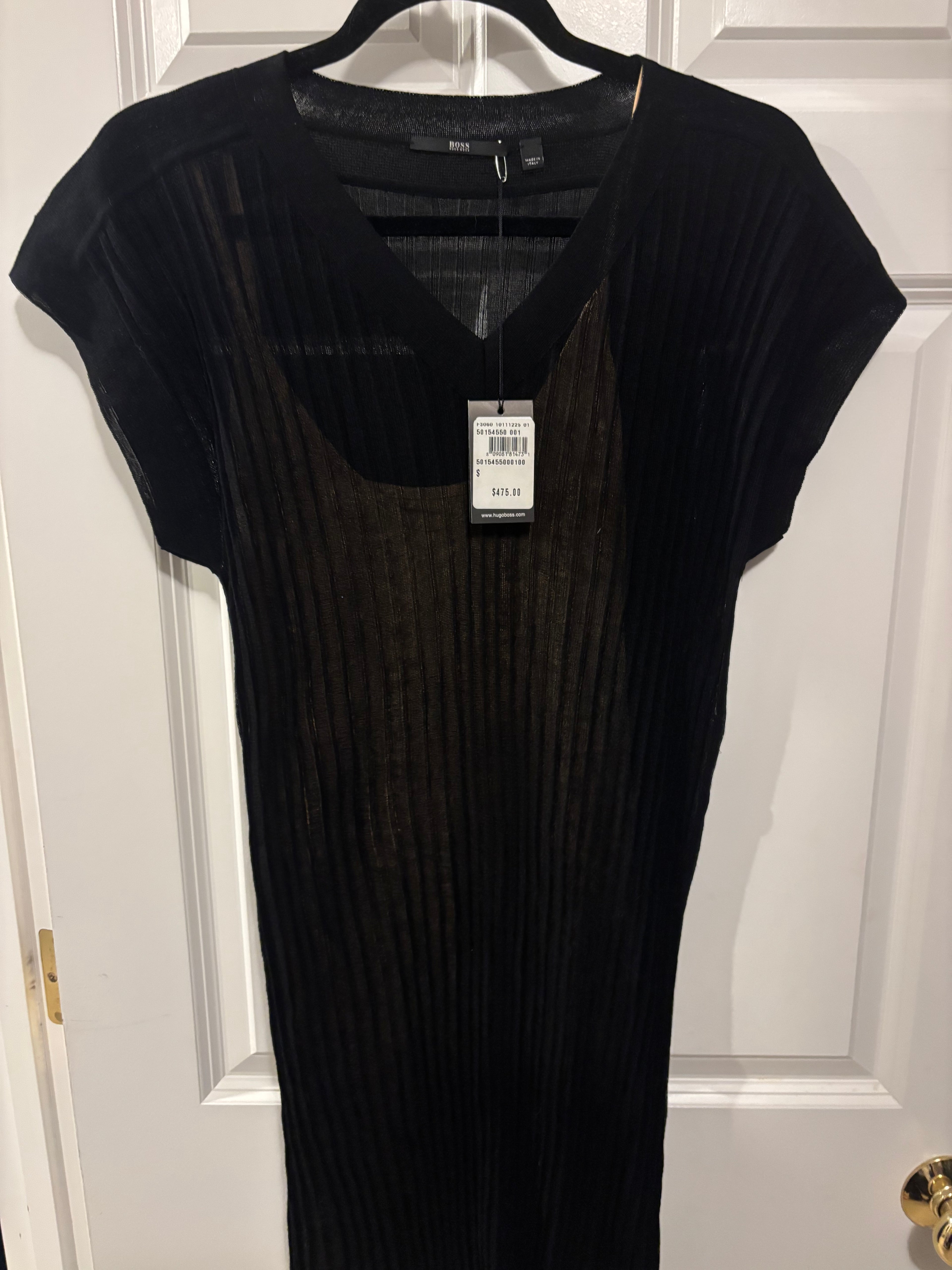 BOSS Shadow Pleat Dress (New With Tags)