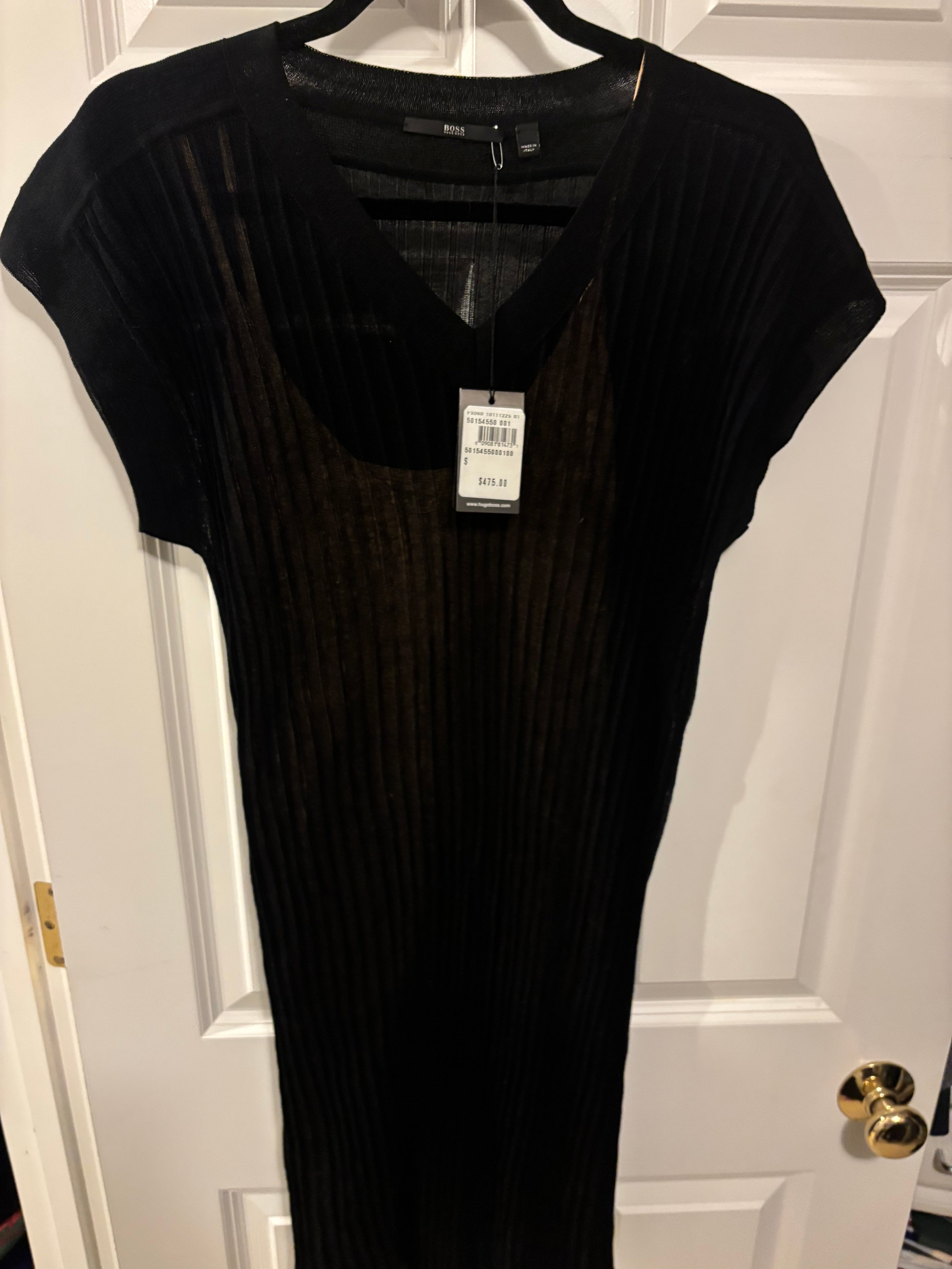 BOSS Shadow Pleat Dress (New With Tags)
