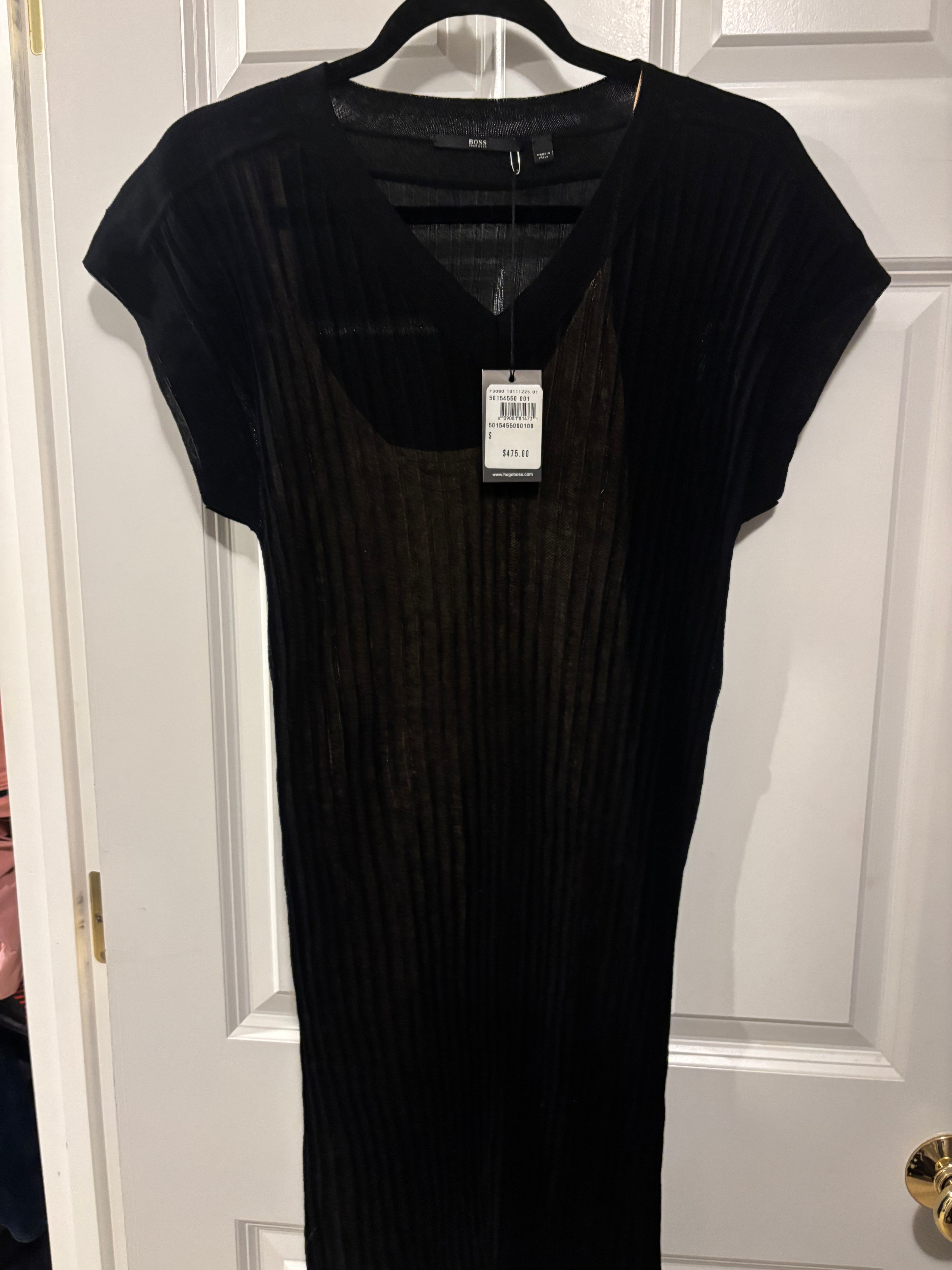 BOSS Shadow Pleat Dress (New With Tags)