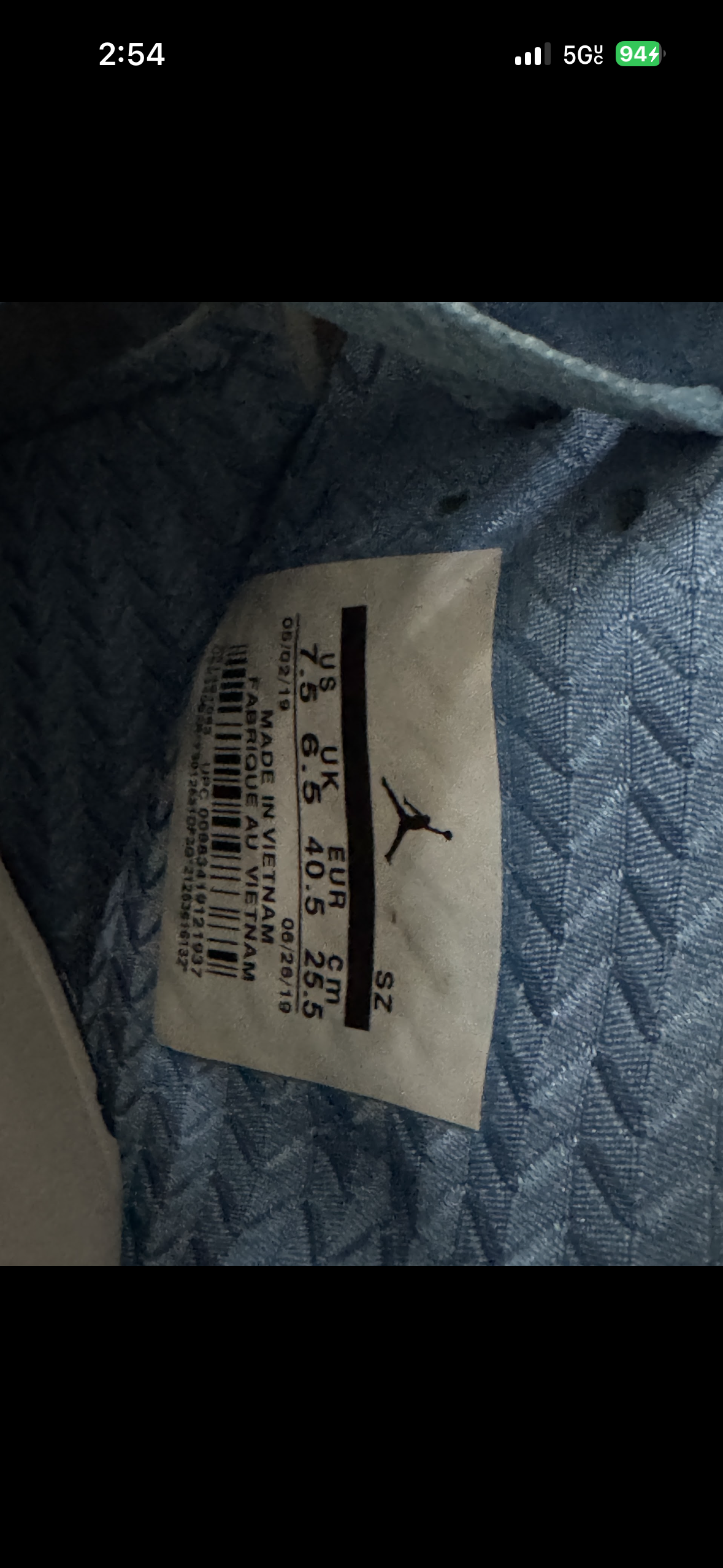 Air Jordan 5 Retro “UNC Blue” – Size 7.5